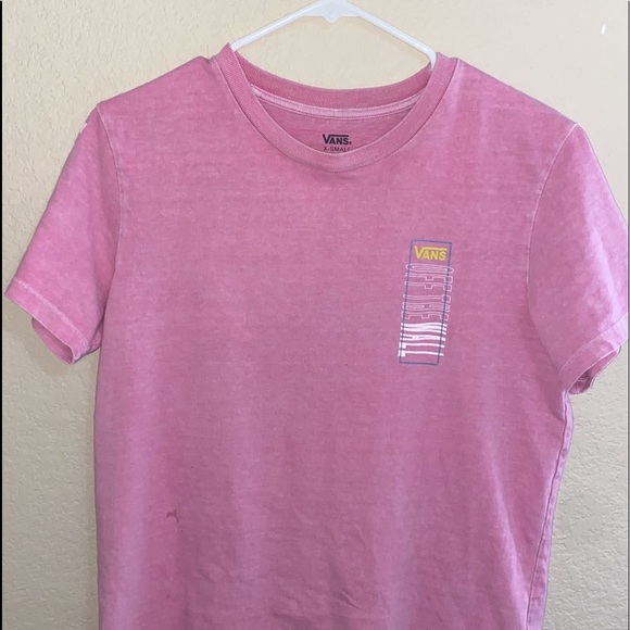 Vans Off The Walls Pink T-Shirt - Picture 3 of 3